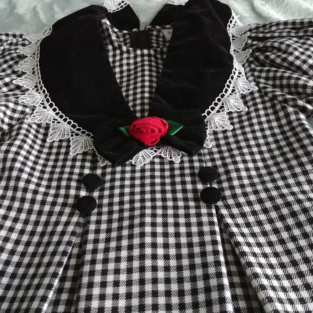 | Checkered Formal Dress | 008 | - Picture 2 of 8